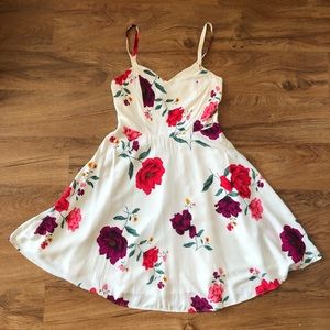 Floral fit and flare dress